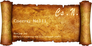 Cserny Nelli névjegykártya